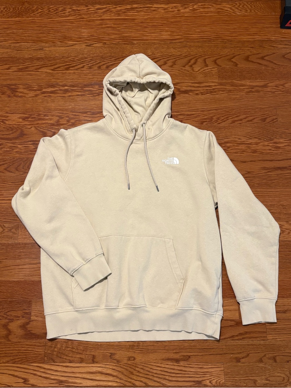 The North Face Beige Graphic Pullover Hoodie Mountain Outdoor Casual men’s large